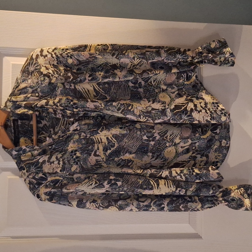 Patterson J. Kincaid Lightweight Multicolor Blouse Small